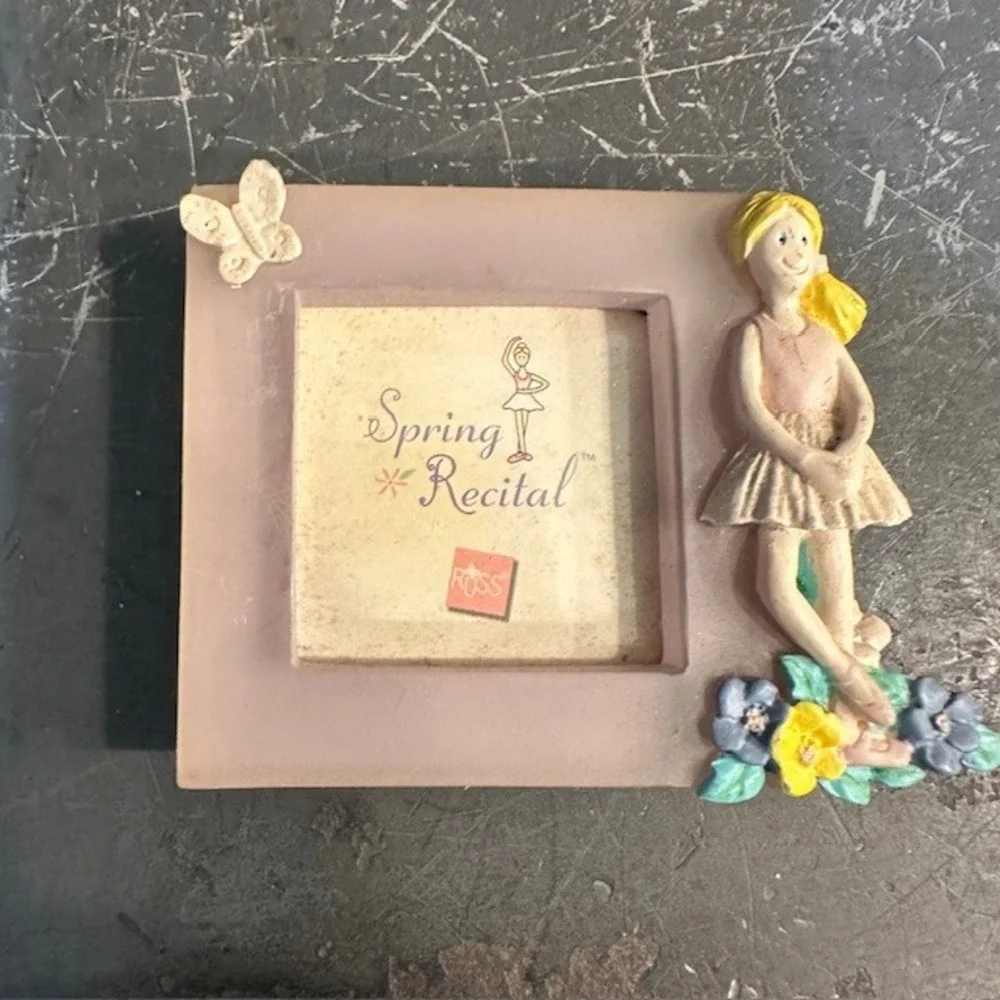 VTG Russ Berrie Spring Recital Ballerina‎ Photo Frame Keepsake Holder